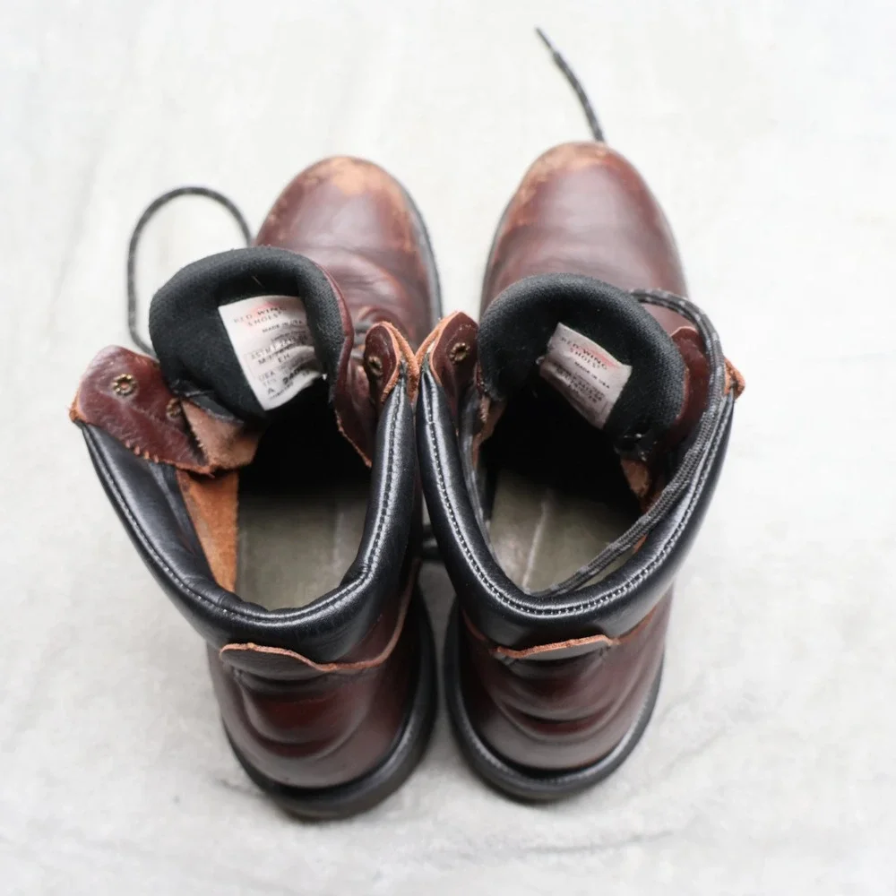 Red Wing Mens 11.5 Work Boots Brown Leather Steel Toe Utility USA Made 2406